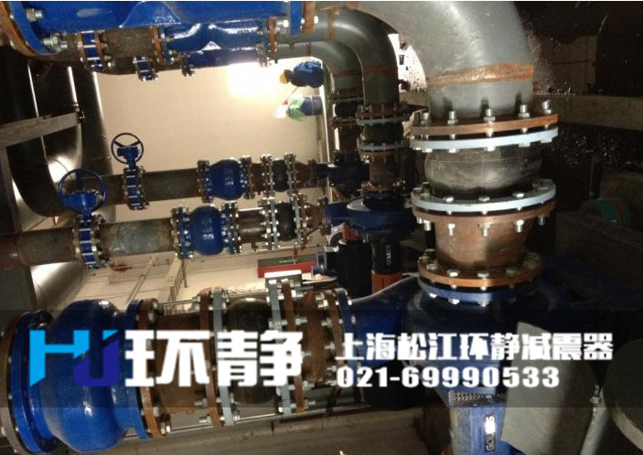 DN200<a href=http://www.waahe.cn target=_blank class=infotextkey>橡膠軟接頭</a>安裝實(shí)圖